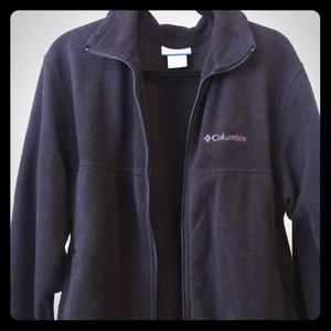 Men’s Columbia black fleece zip up jacket
